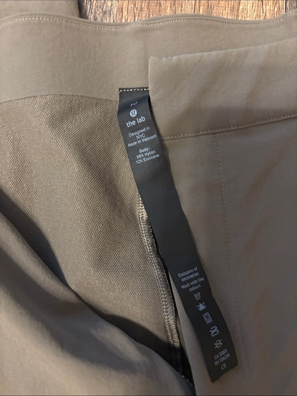 Lululemon Lab Olive Green Esker Trouser Casual Pants size 10 - Picture 12 of 15